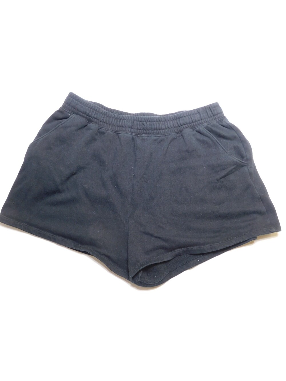 Aeropostale Womens Sweat Shorts Size L Large Black Fleece Lounge Athletic Comfy